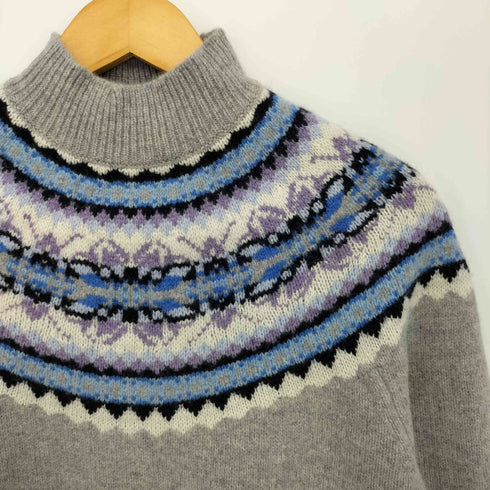 ブルックスブラザーズ BROOKS BROTHERS ノルディック柄 モックネックウールニット メンズ JPN:M