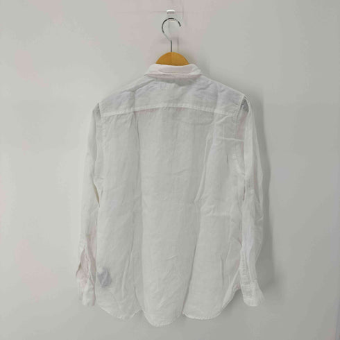 ローレンラルフローレン LAUREN RALPH LAUREN L/S リネン100% プレーンシャツ レディース import:M