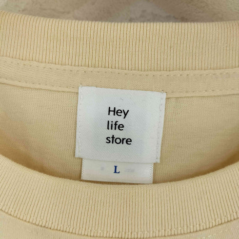 ヘイライフストア Hey life store natural/ hey vintage print T レディース JPN:L