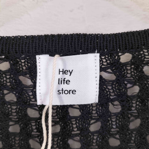 ヘイライフストア Hey life store mesh half sleeve tops レディース FREE