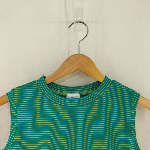 ヘイライフストア Hey life store sleeveless border tops レディース FREE