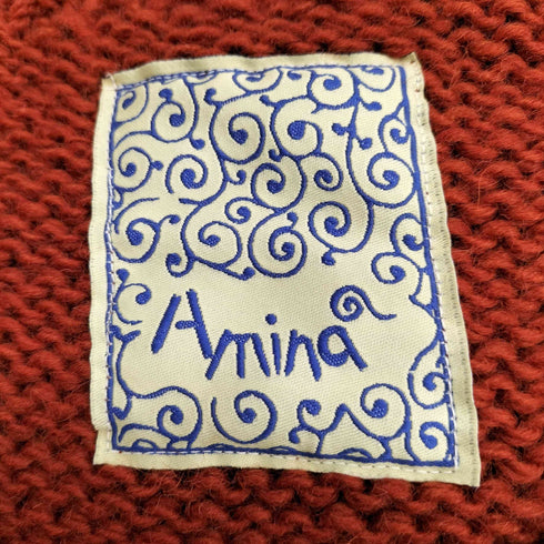 アミナ Amina ノルディック柄カウチンニットカーディガン メンズ