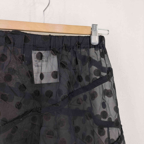 トリココムデギャルソン tricot COMME des GARCONS 03AW オーガンジー ドットスカート レディース