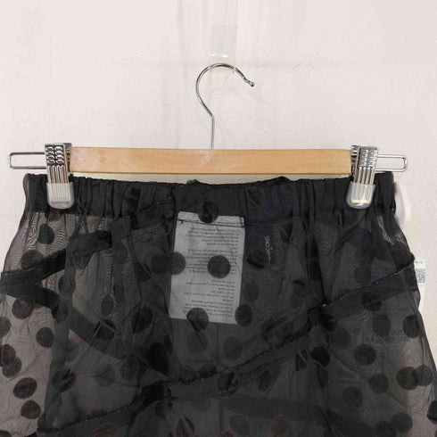 トリココムデギャルソン tricot COMME des GARCONS 03AW オーガンジー ドットスカート レディース