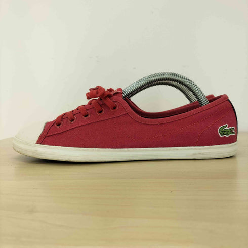 ラコステスポーツ LACOSTE SPORT ロゴ刺繍 ローカットスニーカー レディース US:6