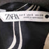 ザラ ZARA 総柄ポリエステル地マキシ丈タックシャツワンピース レディース import:S