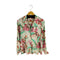 ザラ ZARA 花柄ポリエステル地カジュアルシャツ レディース import:S