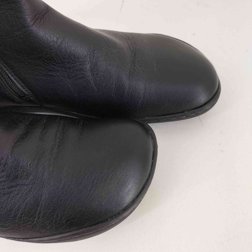 カンペール CAMPER Peu Black leather ankle boots レディース JPN:38