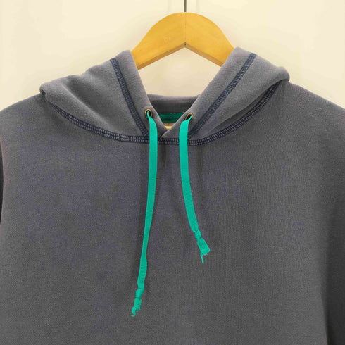 アディダス adidas 90s EQUIPMENT パフォーマンスロゴ刺繍 プルオーバーパーカー ナス紺 メンズ
