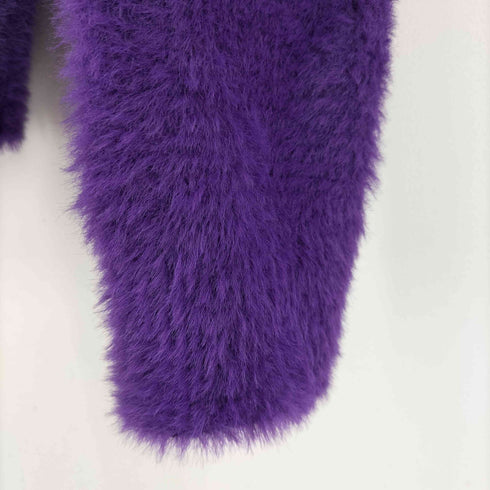 ザラ ZARA クロップド丈 シャギーカーディガン レディース M