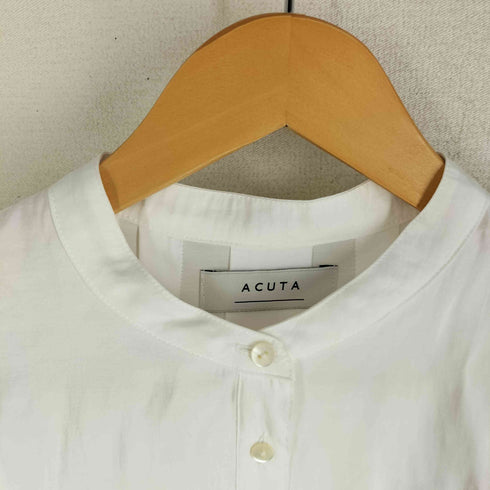 ACUTA ポリモダールブロードタイ付きブザムシャツ レディース FREE