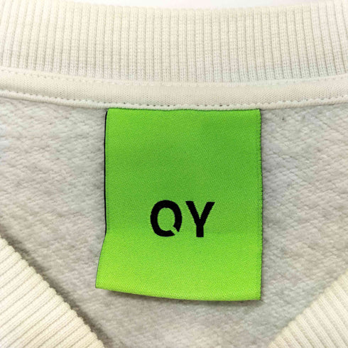 オーワイ OY フロント骸骨プリント クルーネックスウェット メンズ