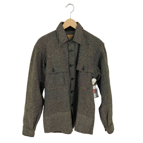 ダックスバック Duxbak Utica Duxbak 50s VINTAGE 猫目ボタン ウールシャツジャケット メンズ