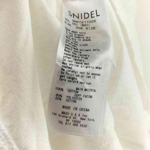 スナイデル snidel コットンカシュクールワンピース レディース FREE