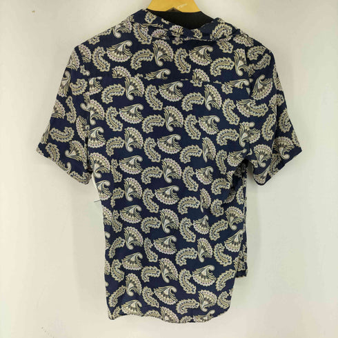 DAVID BROOKS MADE IN USA 総柄オープンカラー S/S シャツ レディース 10