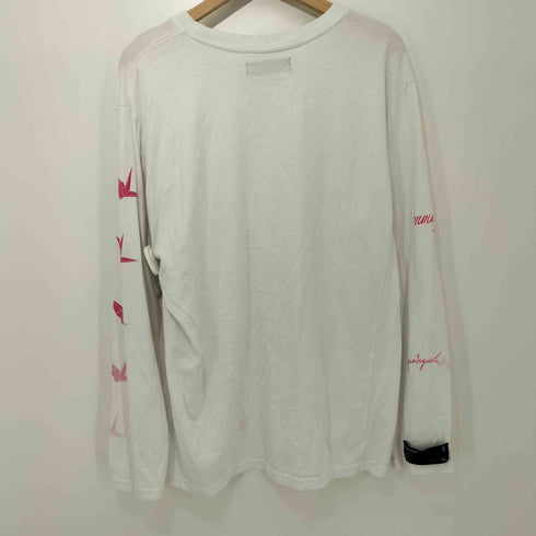 ウノピゥウノウグァーレトレリラックス 1PIU1UGUALE3 RELAX ロゴプリント クルーネック ロングスリーブ Tシャツ ロンT メンズ XXL
