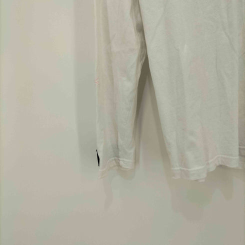 ウノピゥウノウグァーレトレリラックス 1PIU1UGUALE3 RELAX ロゴプリント クルーネック ロングスリーブ Tシャツ ロンT メンズ XXL