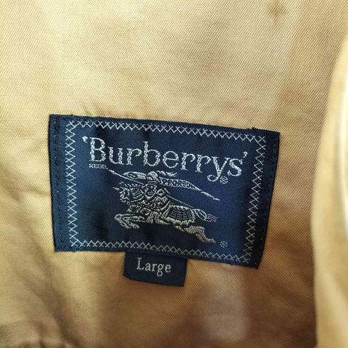 バーバリーズ BURBERRYS 90s フロントポケット コットンツイル比翼ブルゾン メンズ import:L