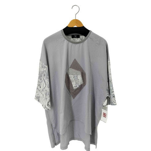kakuremi パッチワークオーバーサイズS/S TEE リメイク ドッキング メンズ