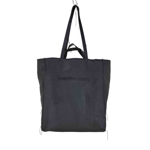 ビューティフルピープル beautiful people cracking paint metal logo tote レディース