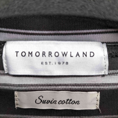 トゥモローランド TOMORROWLAND スヴィンジャージーボーダー モックネックデザインカットソー メンズ JPN:S
