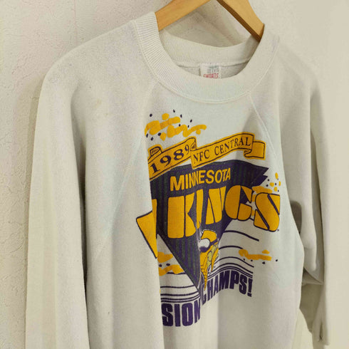 ULTRA SWEATS 90s MADE IN USA 発泡プリントラグランスウェット メンズ import:XL