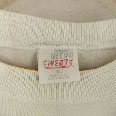 ULTRA SWEATS 90s MADE IN USA 発泡プリントラグランスウェット メンズ import:XL