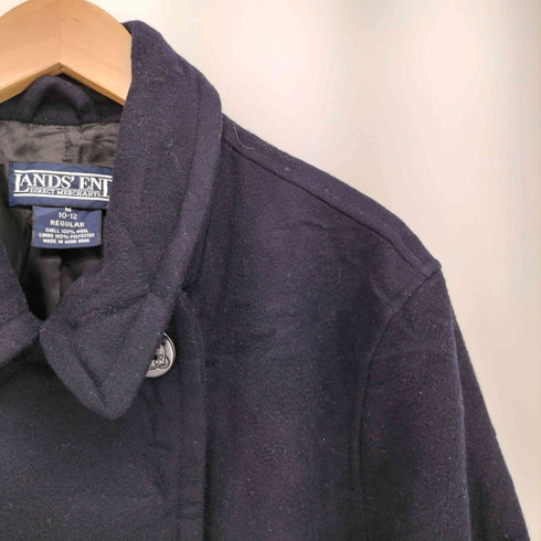 ランズエンド LANDS END 00S 碇ボタン ピー コート レディース import:M