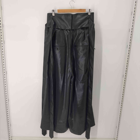 Requal≡ 22AW Leather like cummerband pants レザーライク ワイドパンツ メンズ JPN:2