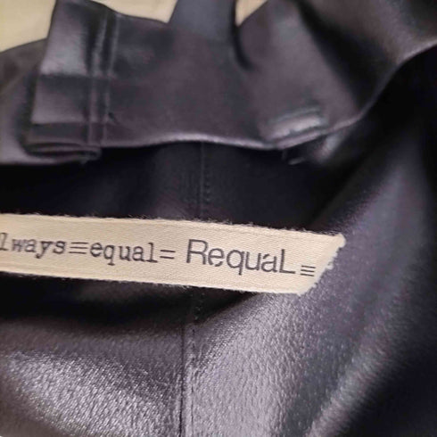 Requal≡ 22AW Leather like cummerband pants レザーライク ワイドパンツ メンズ JPN:2