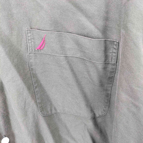 ノーティカ NAUTICA VINTAGE OXFORD ロゴ刺繍ボタンダウンシャツ メンズ