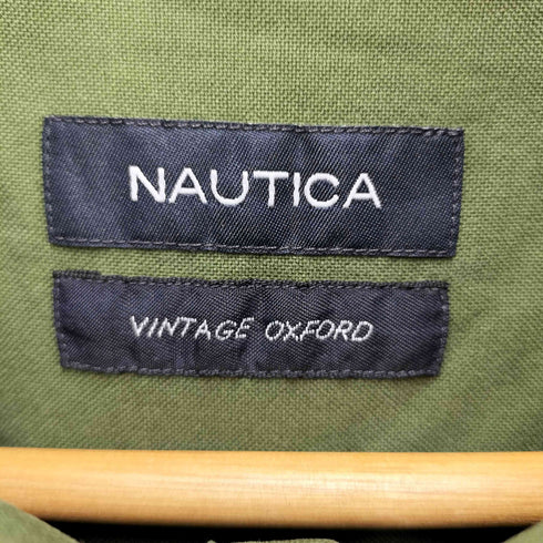 ノーティカ NAUTICA VINTAGE OXFORD ロゴ刺繍ボタンダウンシャツ メンズ