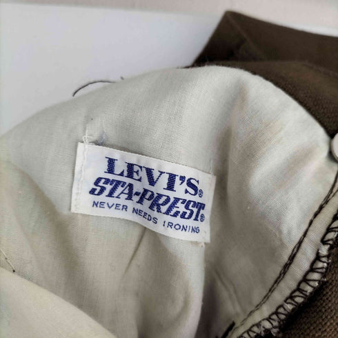 リーバイス Levis STA-PREST スタプレ コットンポリ フレアスラックス YKK メンズ