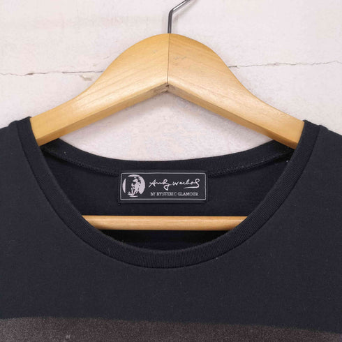 アンディウォーホル バイヒステリックグラマー andy warhol by HYSTERIC GLAMOUR ©2008 両面プリントクルーネックTシャツ レディース FREE