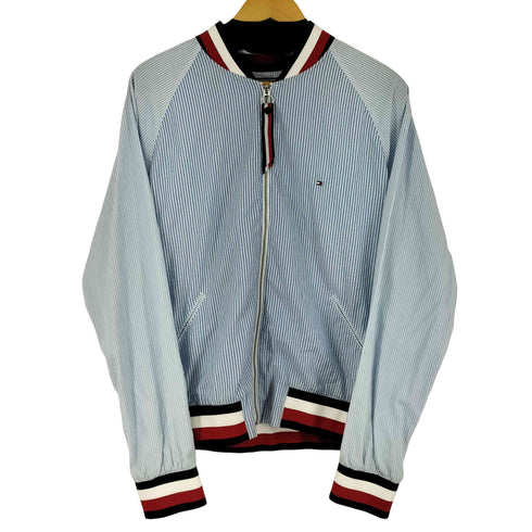 トミーヒルフィガー TOMMY HILFIGER ストライプ切替ブルゾン メンズ import:L
