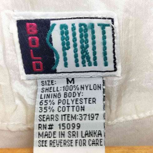 80-90S BOLO SPIRIT キルティング切替 総柄 ナイロン ジャケット メンズ import:M