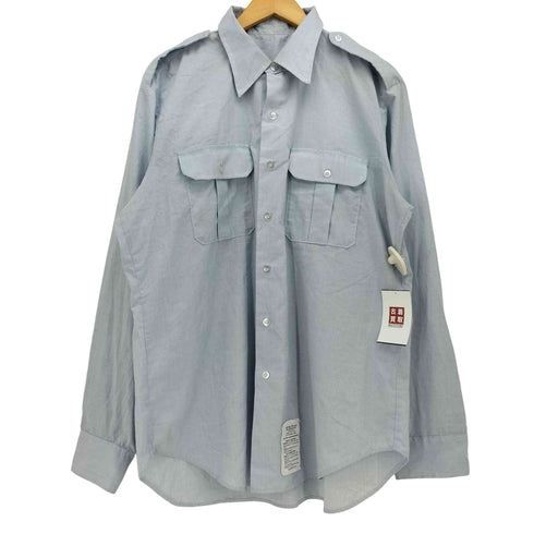 ユーエスエアーフォース U.S. AIR FORCE 94年製 SHIRT MAN'S LONG SLEEVE エポレット フラップポケット L/S シャツ メンズ 17×36