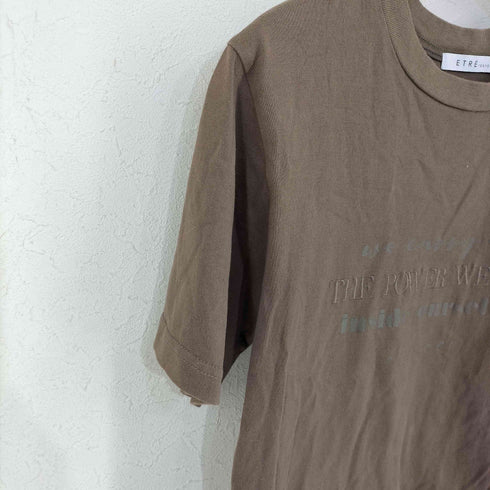 エトレトウキョウ ETRE TOKYO メッセージプリントTee レディース FREE