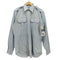 ユーエスエアーフォース U.S. AIR FORCE 90年製 SHIRT MAN'S LONG SLEEVE エポレット フラップポケット L/S シャツ メンズ 16×34
