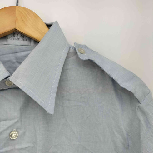 ユーエスエアーフォース U.S. AIR FORCE 90年製 SHIRT MAN'S LONG SLEEVE エポレット フラップポケット L/S シャツ メンズ 16×34