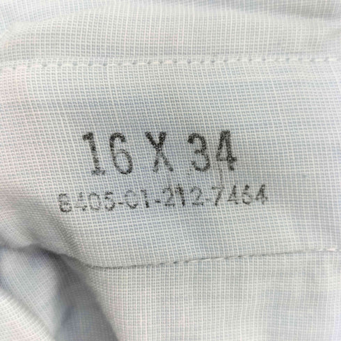 ユーエスエアーフォース U.S. AIR FORCE 90年製 SHIRT MAN'S LONG SLEEVE エポレット フラップポケット L/S シャツ メンズ 16×34