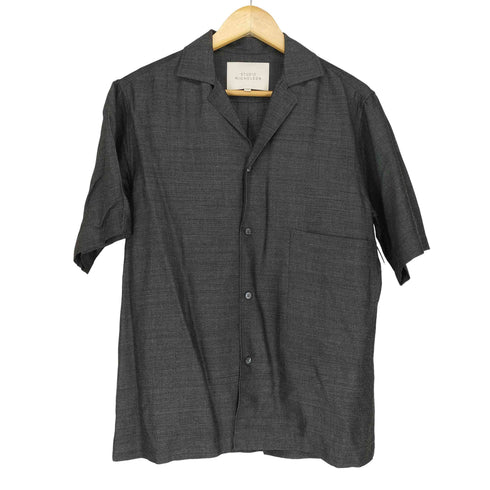 スタジオニコルソン STUDIO NICHOLSON レーヨン混 開襟S/S シャツ メンズ JPN:XS