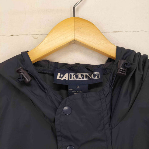 LA LOVING ロゴ刺繍ナイロンアノラックジャケット メンズ JPN:XL