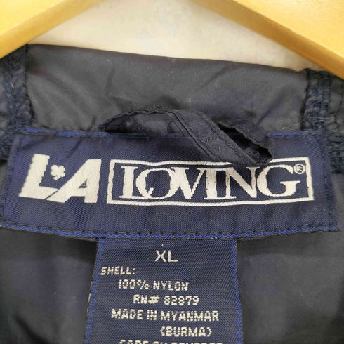 LA LOVING ロゴ刺繍ナイロンアノラックジャケット メンズ JPN:XL
