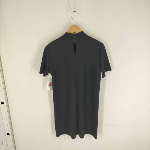 ザラ ZARA スタンドカラー ポケット付き ミドルワンピース レディース import:S