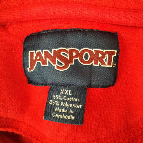 ジャンスポーツ JanSport フロントプリントハーフジップスウェット メンズ JPN:XXL
