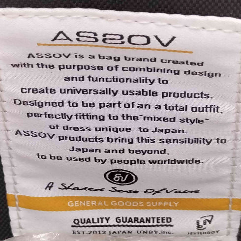 アッソブ ASSOV CORDURA STANDARD SERIES メッセンジャーバッグ メンズ