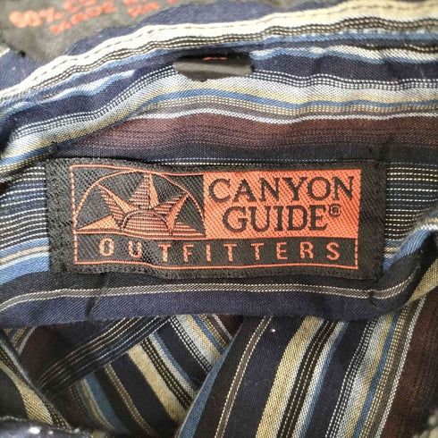 CANYON GUIDE ストライプ柄ウエスタンシャツ メンズ JPN:M