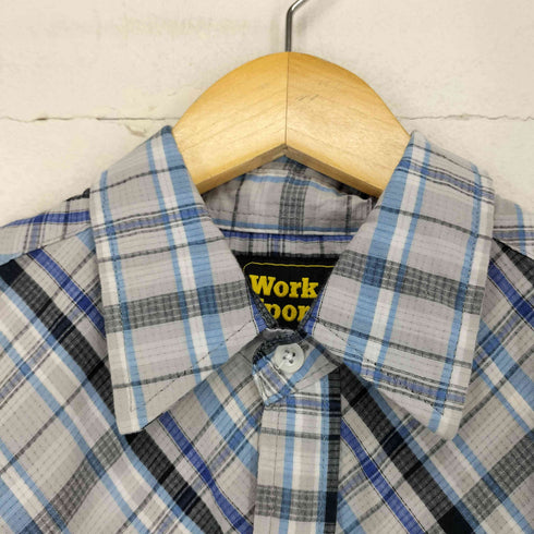 WORK SPORT チェック半袖ウエスタンシャツ メンズ JPN:M