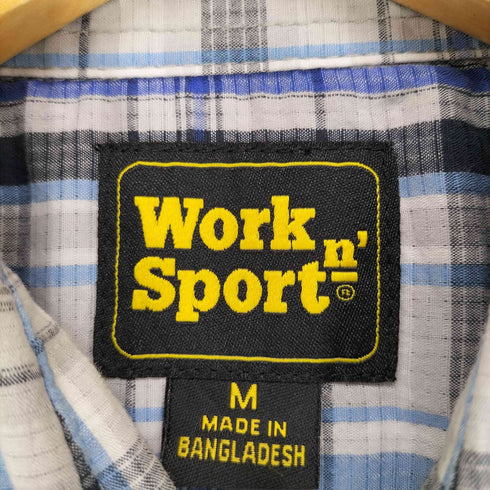 WORK SPORT チェック半袖ウエスタンシャツ メンズ JPN:M